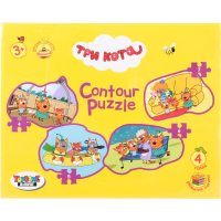 

Пазл контурный"ТРИ КОТА"(на 4/5/6/7эл.)