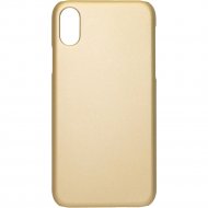 Чехол для телефона «Volare Rosso» Soft-touch, для Apple iPhone X, золотой, силикон