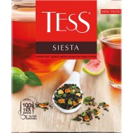 Чай черный Tess сиеста с добавками, 100х1.5 г