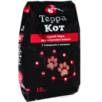 

Сух.корм"ТЕРРА КОТ"(д/кош,гов/овощ)10кг