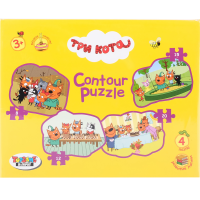 

Пазл контурный"ТРИ КОТА"на 8/12/15/20эл