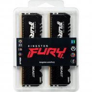 Оперативная память «Kingston» FURY Beast RGB 2x8GB DDR4 PC4-24000 KF430C15BBAK2/16