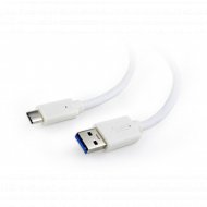 Кабель USB3 «Gembird» Type-C CCP-USB3-AMCM-1M-W, AM to Type-C, 1м.