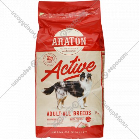 Корм для собак «Araton» с курицей, 15 кг