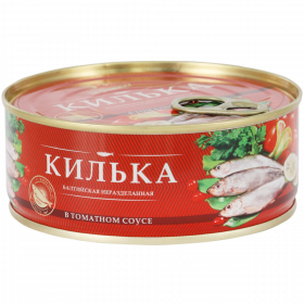 Консервы рыбные «За Родину» килька в томатном соусе, 240 г