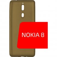 Чехол для телефона «Volare Rosso» Soft-touch, для Nokia 8, золотой, силикон