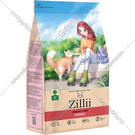 Корм для кошек «Zillii» Urinary Care Cat, индейка, 10 кг