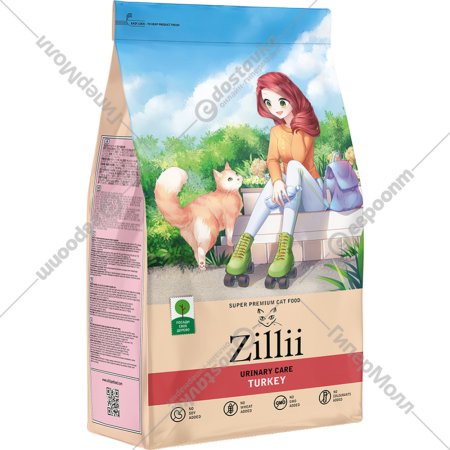 Корм для кошек «Zillii» Urinary Care Cat, индейка, 2 кг