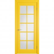 Дверь «Colorit» К3 ДО Желтая эмаль/Матовое, 200х80 см