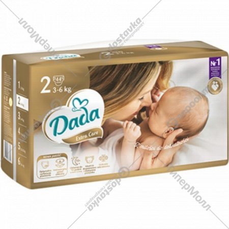 Подгузники детские «Dada» Extra Care, размер Mini 2, 3-6 кг, 43 шт