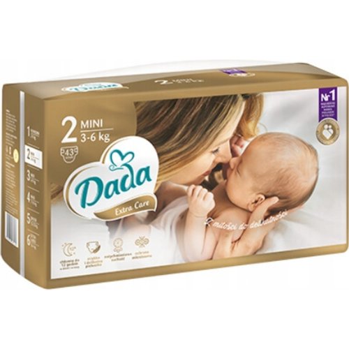 Подгузники «DADA» Extra Care размер 2, mini, 3-6 кг, 43 шт