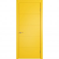 Дверь «Colorit» К4 ДГ Желтая эмаль, 200х80 см