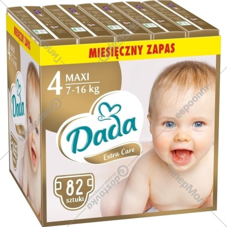 Подгузники «DADA» Extra Care, размер 4, maxi, 7-18 кг, 82 шт