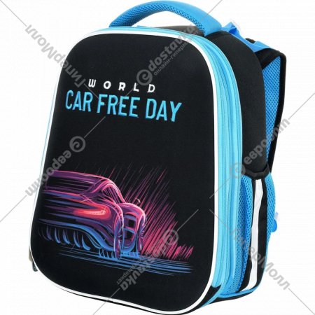 Школьный рюкзак «Schoolformat» Ergonomic + Minimal Car, РЮКЖКРД-МКР, черный