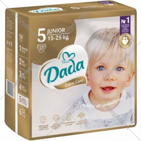 Подгузники детские «Dada» Extra Care, размер Junior 5, 15-25 кг, 28 шт