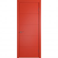 Дверь «Colorit» К4 ДГ Красная эмаль, 200х80 см