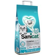 Наполнитель для туалета «Sanicat» Clumping White Active, 10 л
