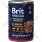 Консервы для собак «Brit» Premium by Nature, мясное ассорти/потрошки, 410 г