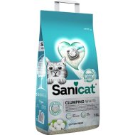 Наполнитель для туалета «Sanicat» Clumping White Cotton Fresh, 10 л