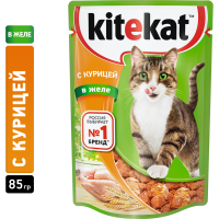 

Корм для котов "KITEKAT" (кур./желе) 85г