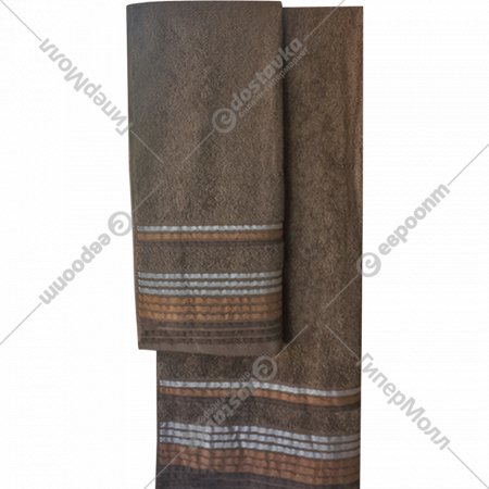 Полотенце «ЦУМ 1947» махровое, Shik, коричневый, 70х140 см