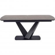 Обеденный стол «Halmar» Vinston, раскладной, темно-серый/черный, 180-230/95/76, V-CH-VINSTON-ST