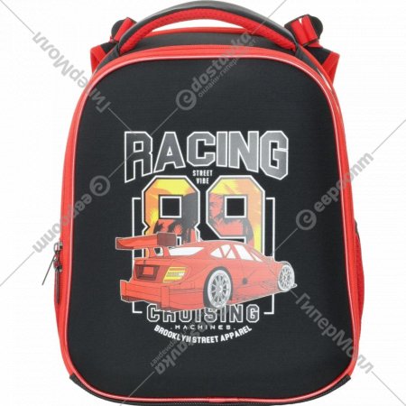 Школьный рюкзак «Schoolformat» Ergonomic 2А4М Race And Drift, РЮКЖК2А4М-РНД, черный