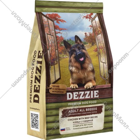 Корм для собак «Dezzie» Adult Dog, курица/говядина, 800 г