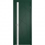 Дверь «Colorit» К5 ДО Зеленая эмаль/Белый лак, 200х80 см