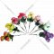 Цветок искусственный «Роза с лентой» BY-700-54, 5 цветков, 33 см