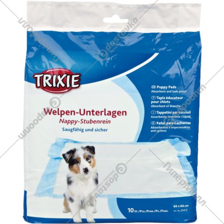 Пеленки «Trixie» для приучивания животного к месту 60x60 см, 10 шт