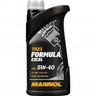 Масло моторное «Mannol» Formula Excel 5W-40 API SN, 7923, синтетическое, 1 л