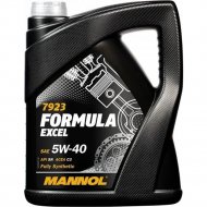 Масло моторное «Mannol» Formula Excel 5W-40 API SN, 7923, синтетическое, 5 л