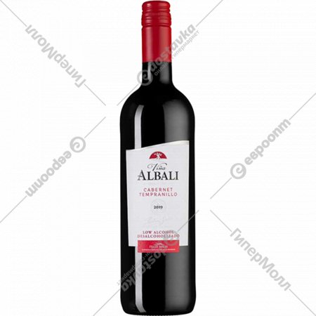 Вино безалкогольное «Vina Albali» Cabernet Tempranillo, красное, 750 мл