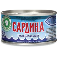 Сардина«РУССКИЙ РЫБ.МИР»(Иваси,куск)250г