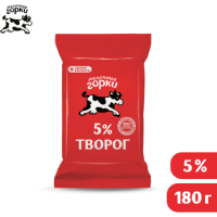 

Творог (5%, флоупак) Горки 180г