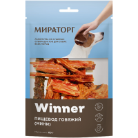 

Лакомство д/собак (пищевод гов.) 80 г