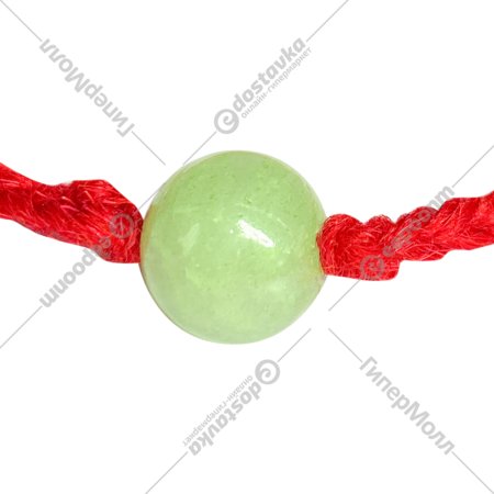 Оберег «Красная нить с камнем Оникс зеленый» 40881
