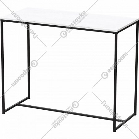 Барный стол «Millwood» Сидней, дуб белый крафт\черный муар, 110х60х105 см