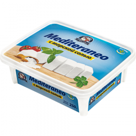 Сыр «Mlekara Sabac» Брынза, Mediteraneo, с морской солью, 25 %, 250 г
