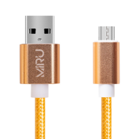 

Кабель microUSB"MIRU"(1м,gold,арт.6024)