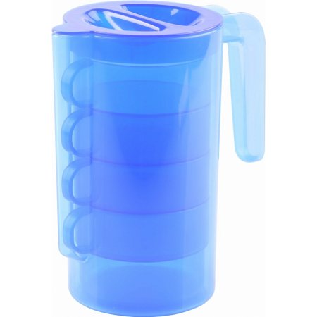 Набор посуды для туризма Альтернатива Турист, М6897, голубой, 5 предметов