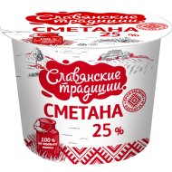 Сметана Славянские традиции 25%, 380 г