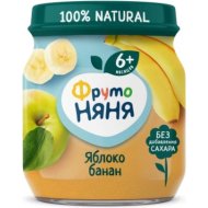 Пюре «Фруто Няня» яблоко и банан, 100 г