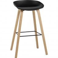 Барный стул «Stool Group» Libra, 8319, черный/деревянные ножки