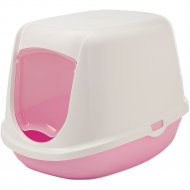Туалет-домик «Savic» duchesse, 44.5x35.5x32 см, бело-розовый