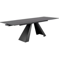 Обеденный стол «Signal» Salvadore Ceramic раскладной, серый мрамор/черный матовый, 160-240/90/76, SALVADORESZC