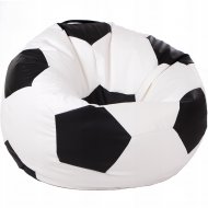 Бескаркасное кресло «Flagman» Мяч Стандарт, М1.1-01, белый, черный