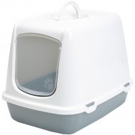 Туалет-домик для кошек «Savic» oscar, 50х37х39 см, бело-серый
