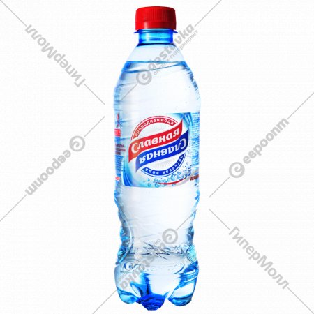 Вода питьевая «Славная» газированная, 0.5 л